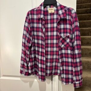 Jane Ashley Vintage Workwear Plaid Shirt